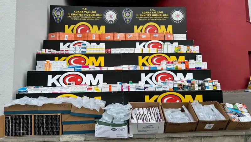 Adana'da Yasa Dışı İlaç Operasyonu: Onlarca Kilo İlaç Ele Geçirildi