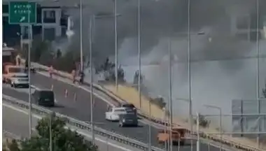 Anadolu Otoyolu’nda Korkutucu Anlar: Sigara İzmariti Yangın Çıkardı