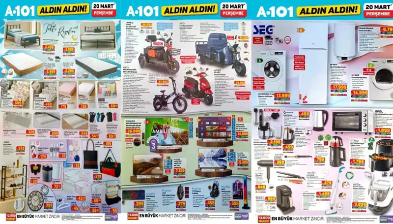 A101 Aktüel Kataloğu ile Mart Ayında Evdeki İhtiyaçlarınızı Karşılayın!